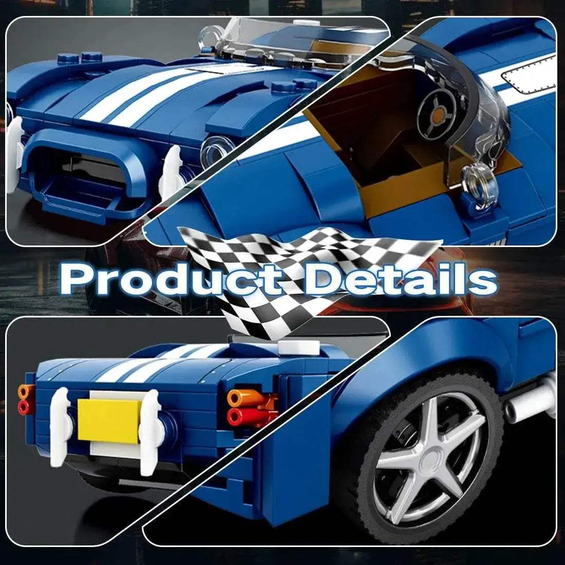 312PCS AC COBRA Car Building Block Set For Kids Gifts - ToylandEU