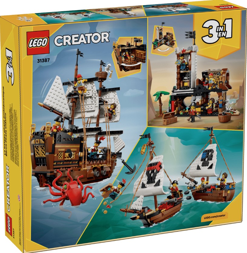LEGO® Creator 3 in 1 Pirate Ship | 1,074 Pieces | Ages 9+