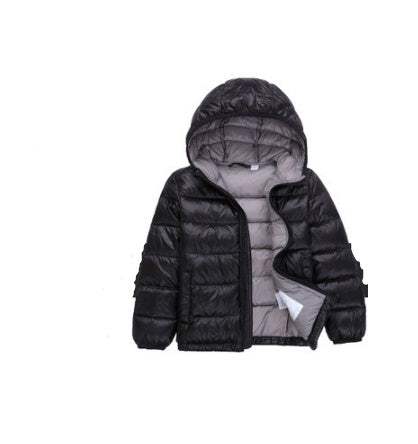 Kids Lightweight Down Jacket | Fixed Hood | Nylon Lining | Ages 3-8 Years