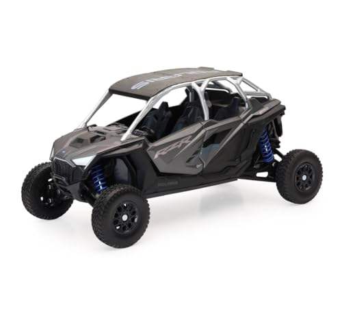 Polaris RZR Pro R UTV Silver Metallic and Black | 1/18 Diecast Model Car | New Ray | Collector Quality