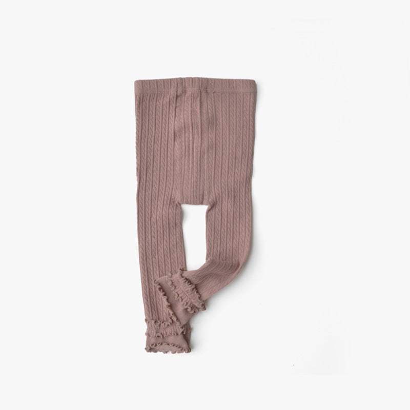 Girls' Thin Combed Cotton Leggings | Cropped | Six Colors