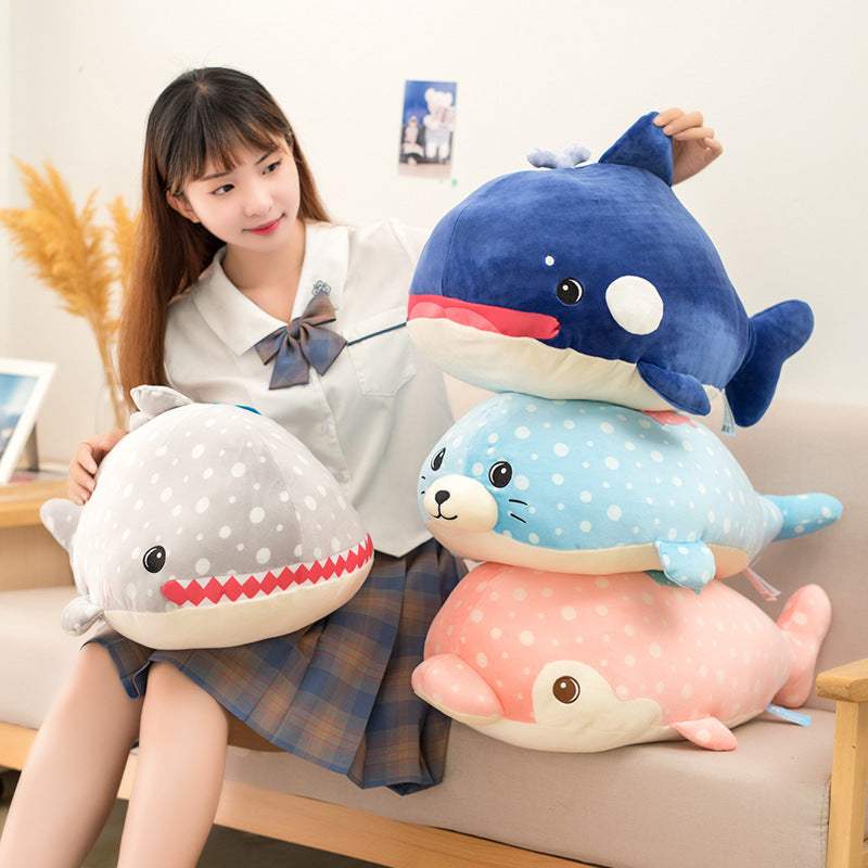 Whale Shark Dolphin Ocean Plush Pillow Doll | Stuffed Animals