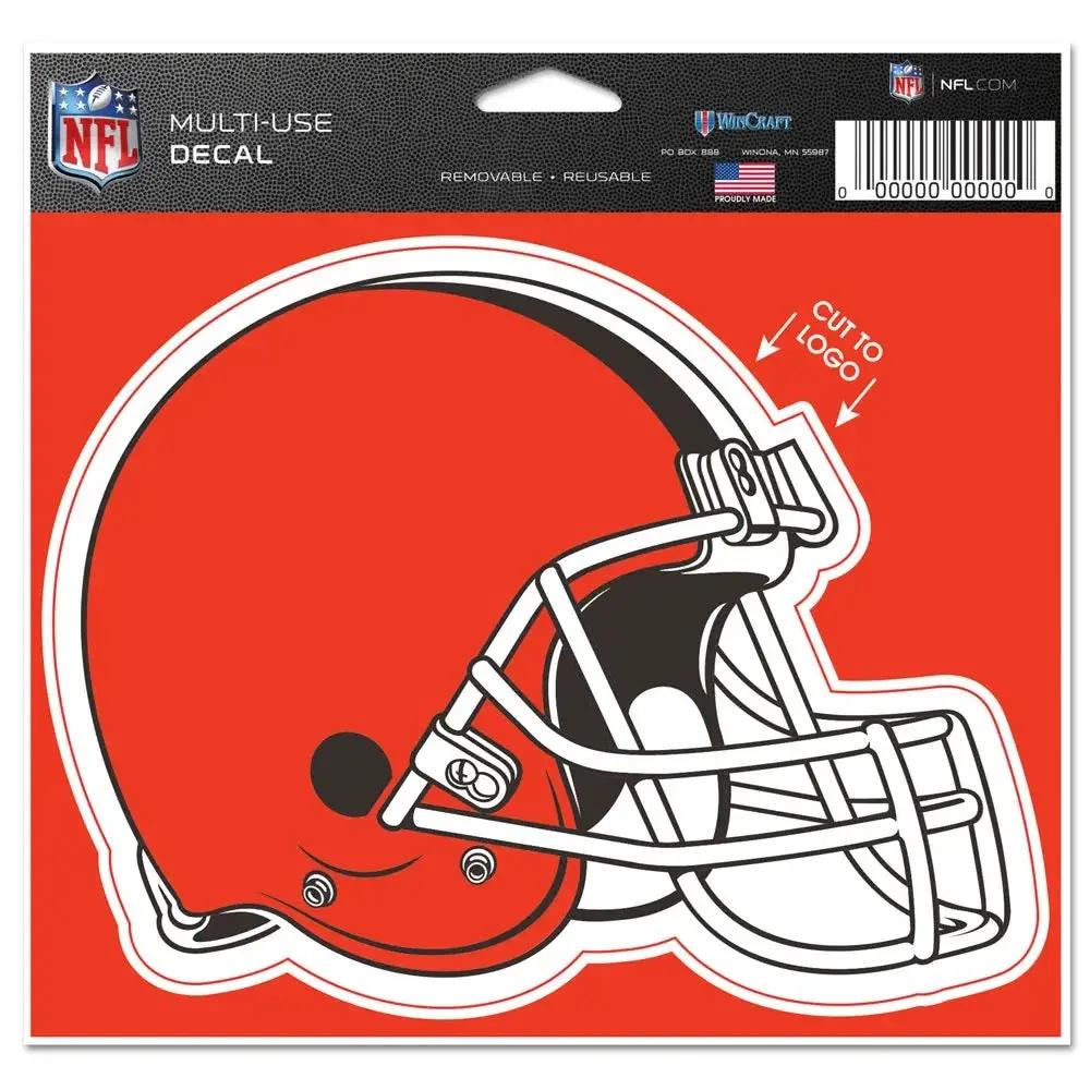 Cleveland Browns Decal 4.5x5.75 Perfect Cut Color Cut to Logo