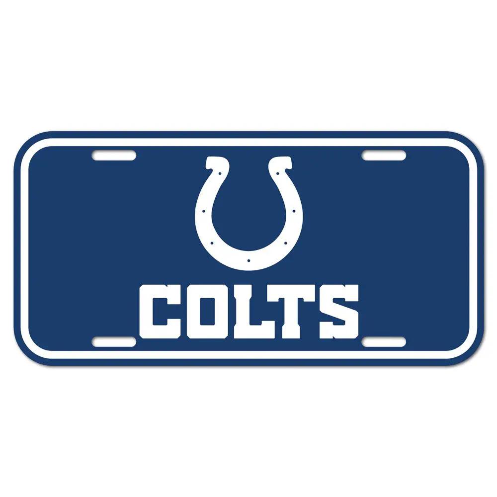 Indianapolis Colts License Plate Plastic