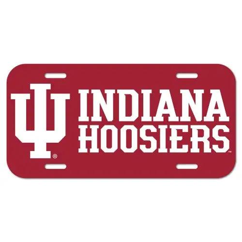 Indiana Hoosiers License Plate Plastic
