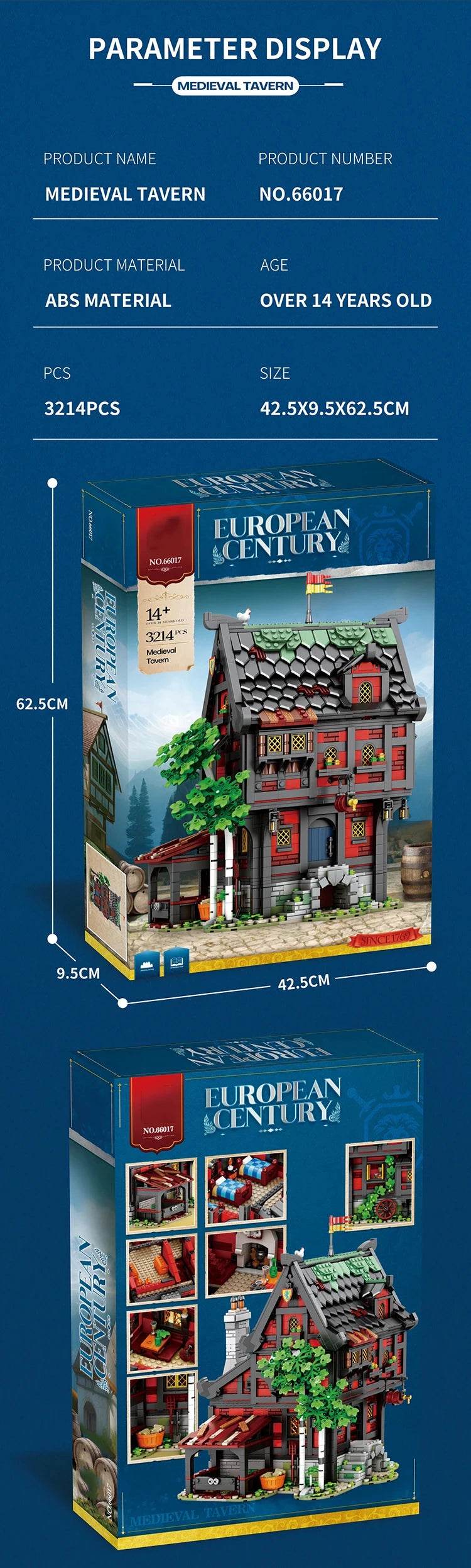 3214PCS Crusader Hotel Building Blocks MOC Model Kids Toys - ToylandEU