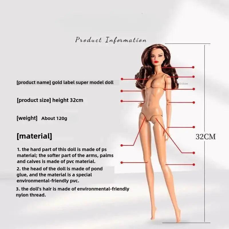  32cm Supermodel Doll Fashion Gold Edition Trendy Collector -  ToylandEU™