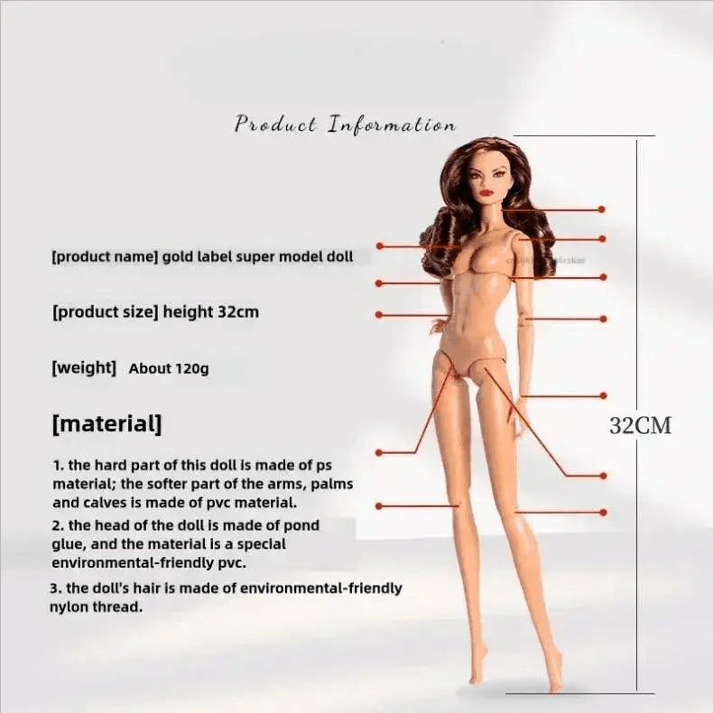  32cm Supermodel Doll Fashion Gold Edition Trendy Collector -  ToylandEU™