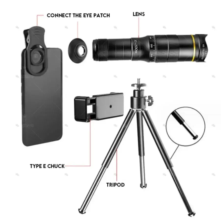 32x Professional Monocular Telescope With HD Zoom For Camping - ToylandEU