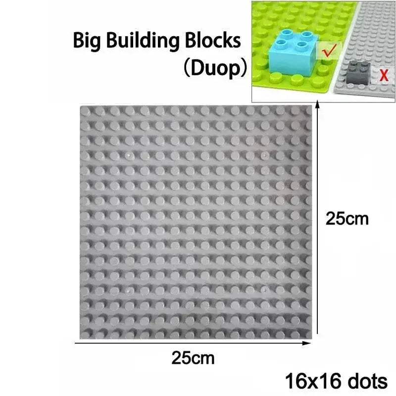 32x32 16x16 Dots Styles Plastic Assembly Blocks Base Plates - ToylandEU