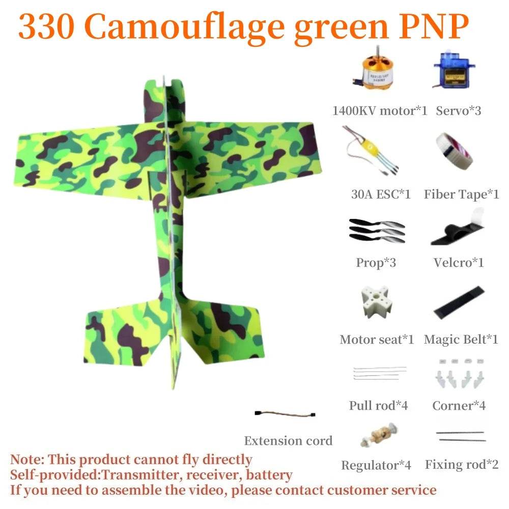 330 Rc Airplane 3D Mercury Fixed-Wing Magic Board Plane KIT - ToylandEU