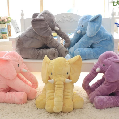 Elephant Baby Sleep Comfort Pillow with Blanket and PP Cotton Stuffing Toyland EU