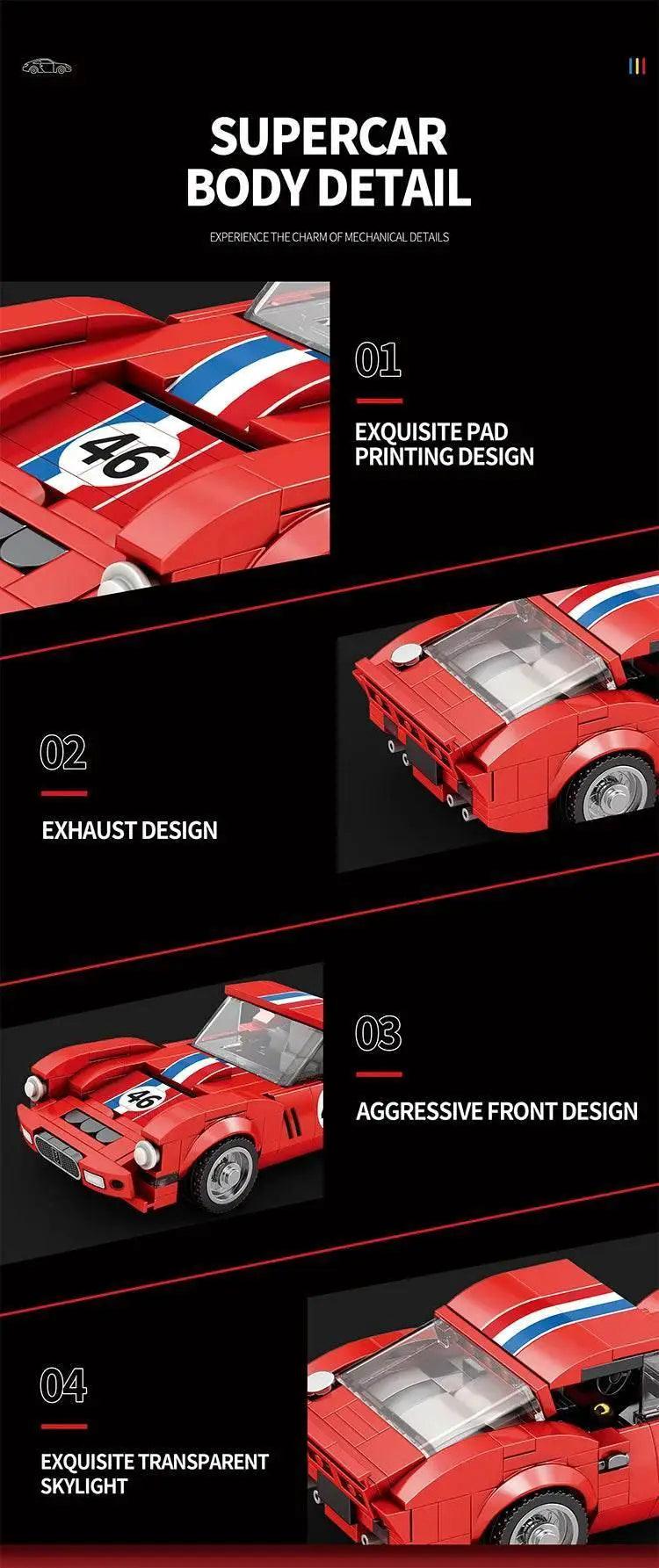  336PCS 250 GTO Car Building Block Creative City Vehicle -  ToylandEU™