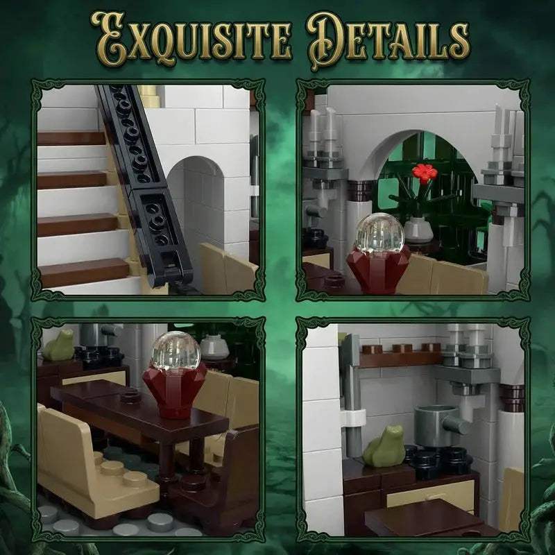 3378 Piece Adams Family House LEGO Compatible Castle Model - ToylandEU