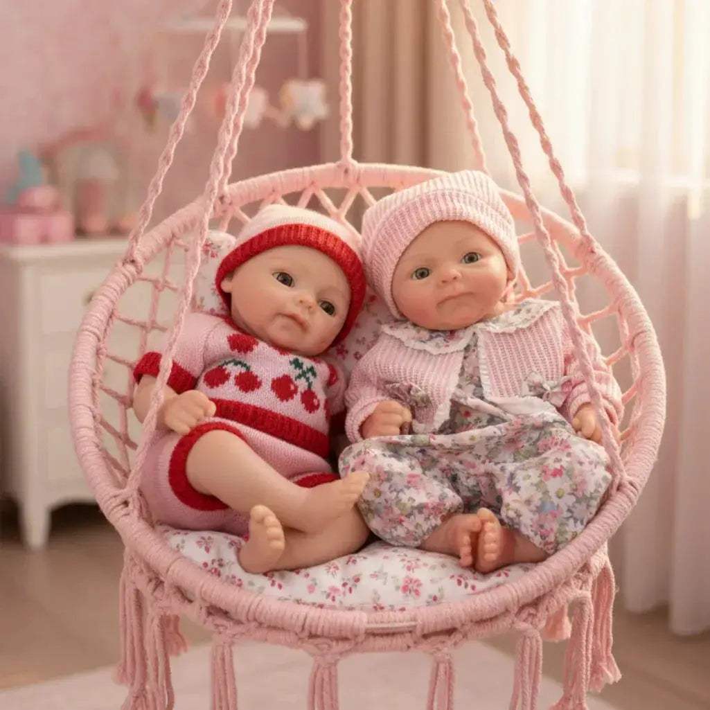33cm Open Mouth Reborn Silicone Doll With Soft Touch Skin - ToylandEU