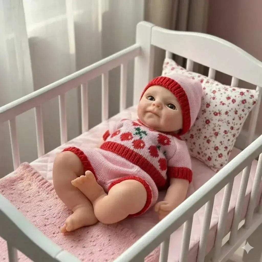 33cm Open Mouth Reborn Silicone Doll With Soft Touch Skin - ToylandEU