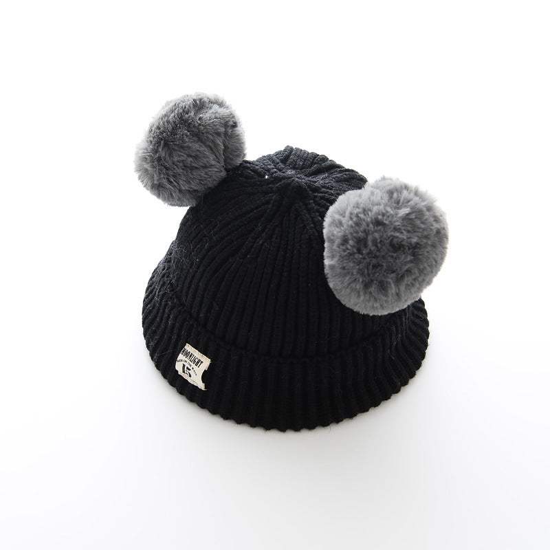 Baby Wool Cap | Plush Ball | Ages 6 Months To 3 Years