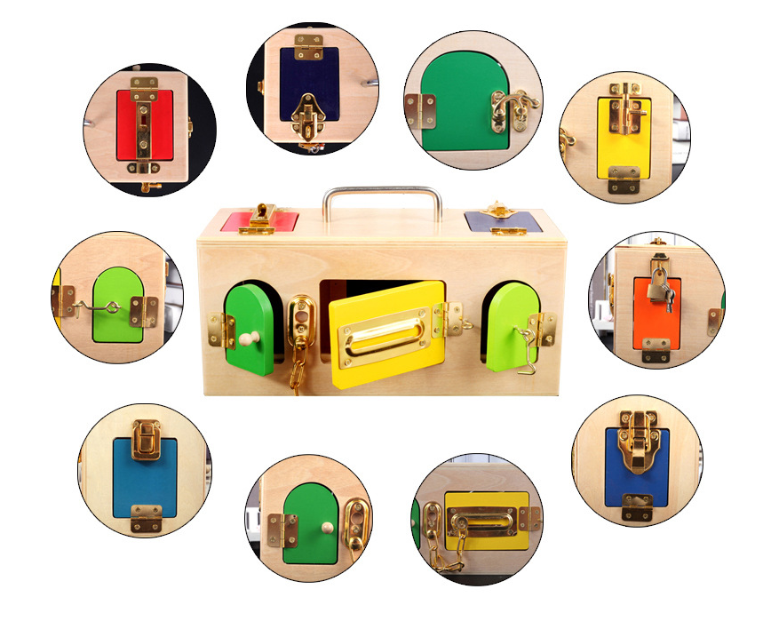 Wooden Lock Box Educational Toy for Early Childhood Development - ToylandEU