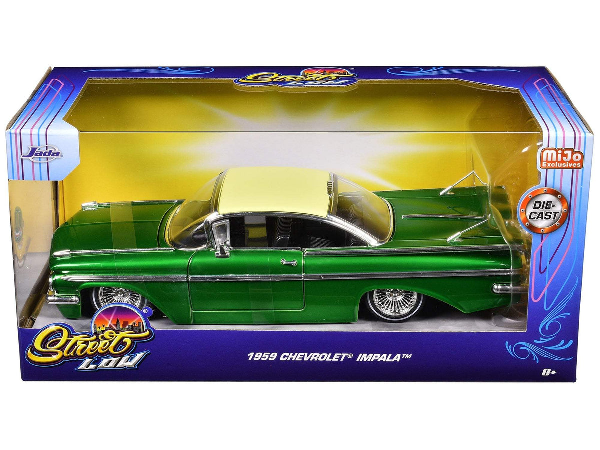 1959 Chevy Impala Lowrider | Green Metallic | 1/24 Diecast | Opening Parts