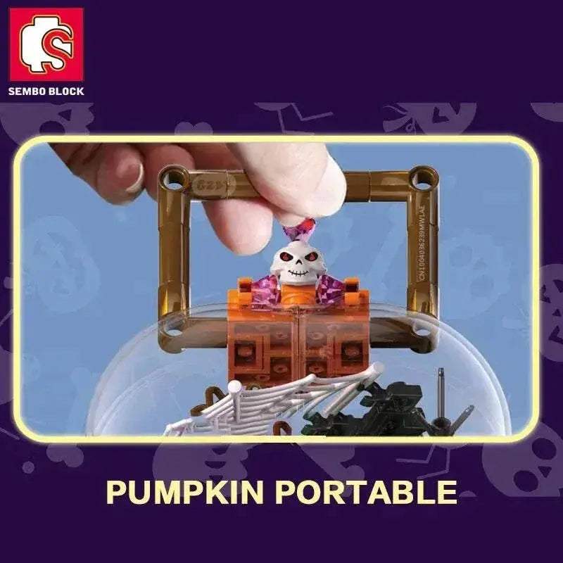 358PCS Halloween Toys Pumpkin Lantern Bricks DIY Model Kits - ToylandEU