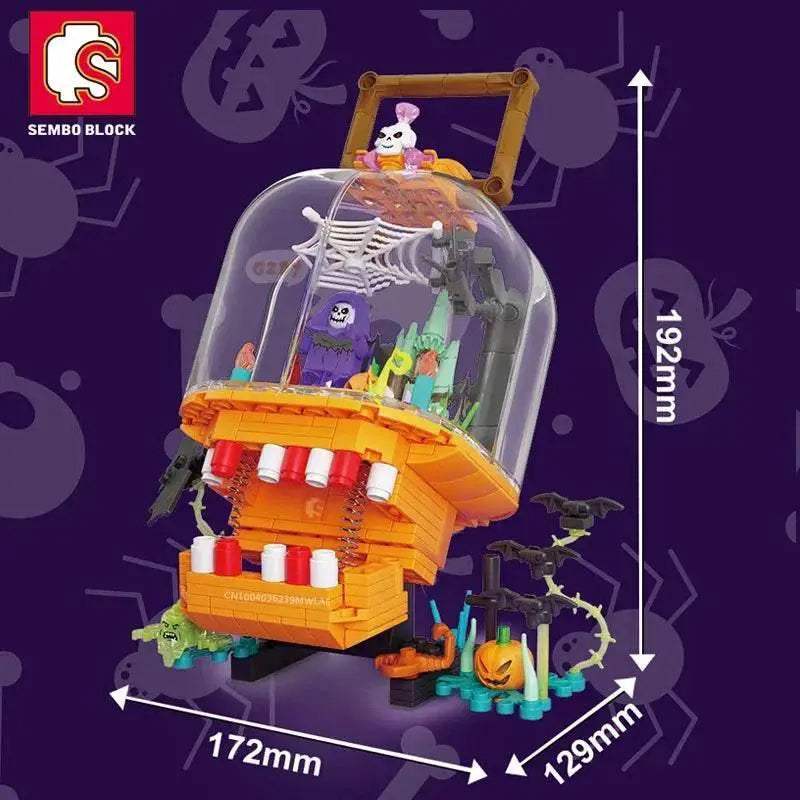 358PCS Halloween Toys Pumpkin Lantern Bricks DIY Model Kits - ToylandEU