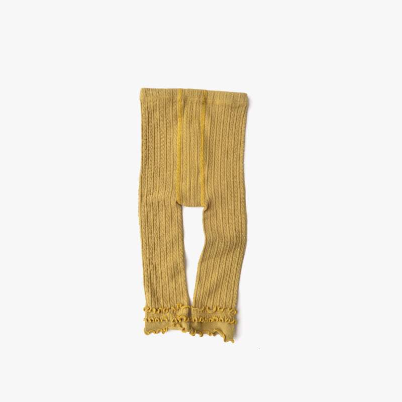 Girls' Thin Combed Cotton Leggings | Cropped | Six Colors