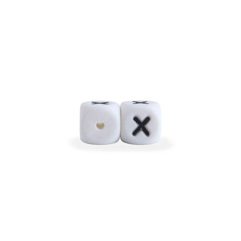 Silicone Letter Beads For Pacifier Chains | 12 mm