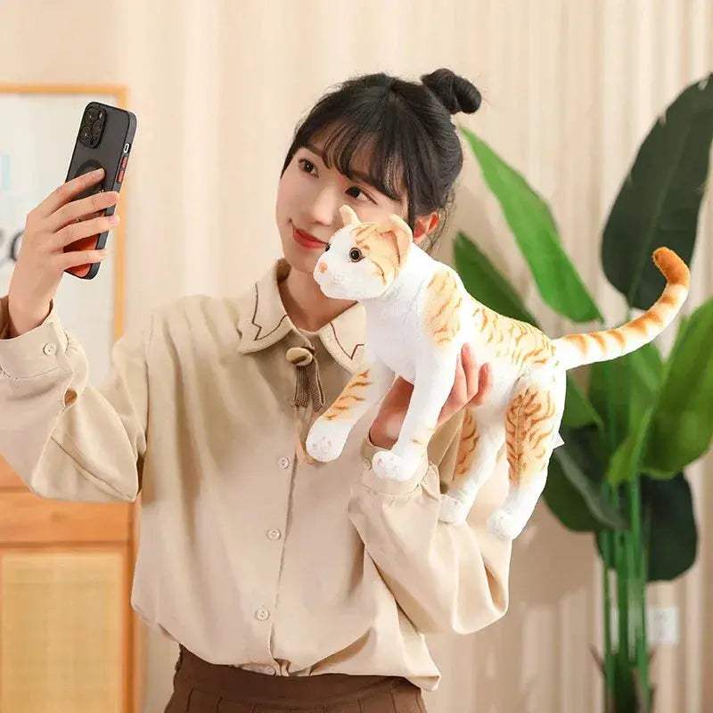 35cm Realistic Plush Cat Toy With UltraSoft Filling - ToylandEU