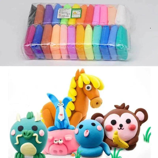  36 Color Air Dry Polymer Clay Set with Tools - Educational DIY Slime  -  ToylandEU™