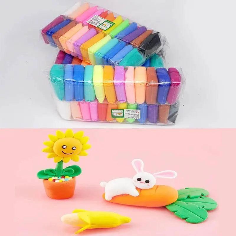  36 Color Air Dry Polymer Clay Set with Tools - Educational DIY Slime  -  ToylandEU™