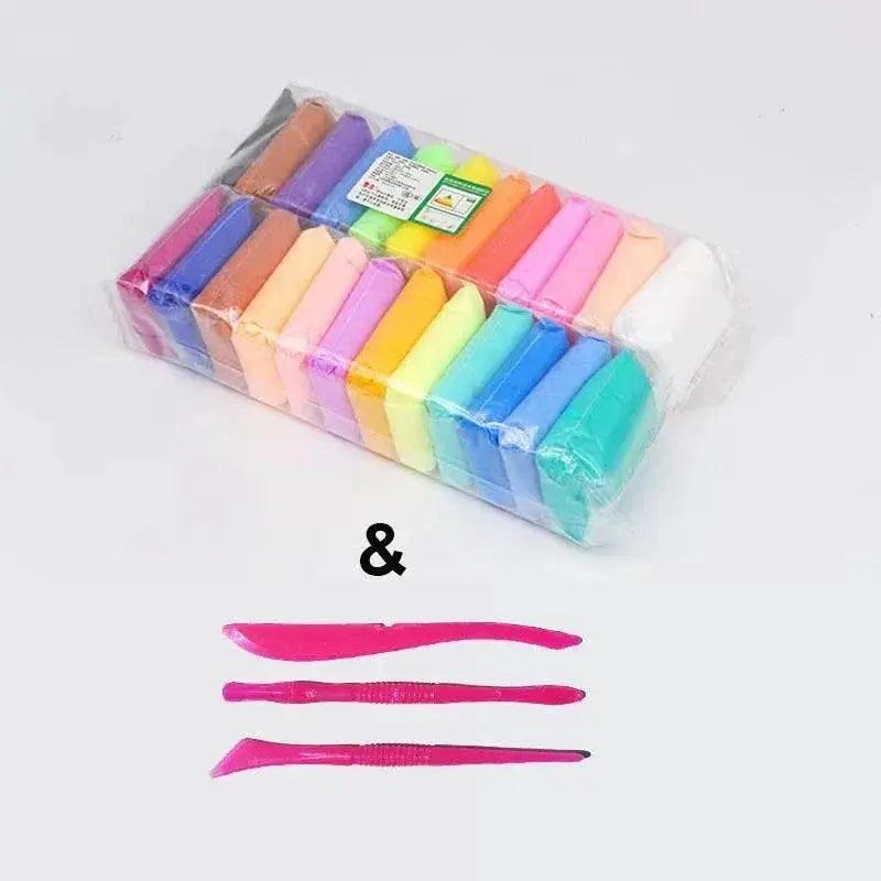  36 Color Air Dry Polymer Clay Set with Tools - Educational DIY Slime  -  ToylandEU™