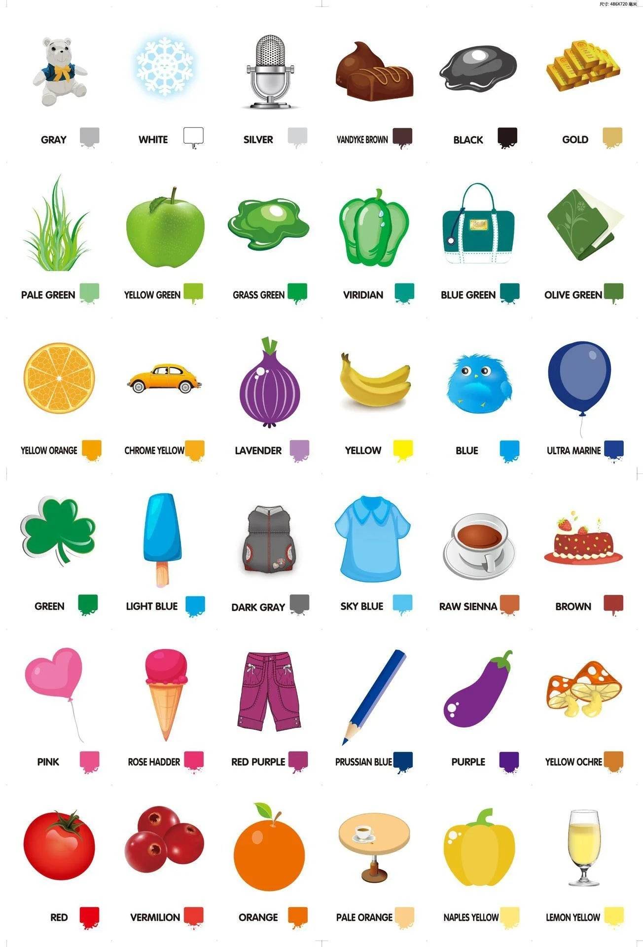 36Pcs Kids Cognition Card Shape Animal Color Teaching Baby English Learning Word Card Education Montessori Toys - ToylandEU