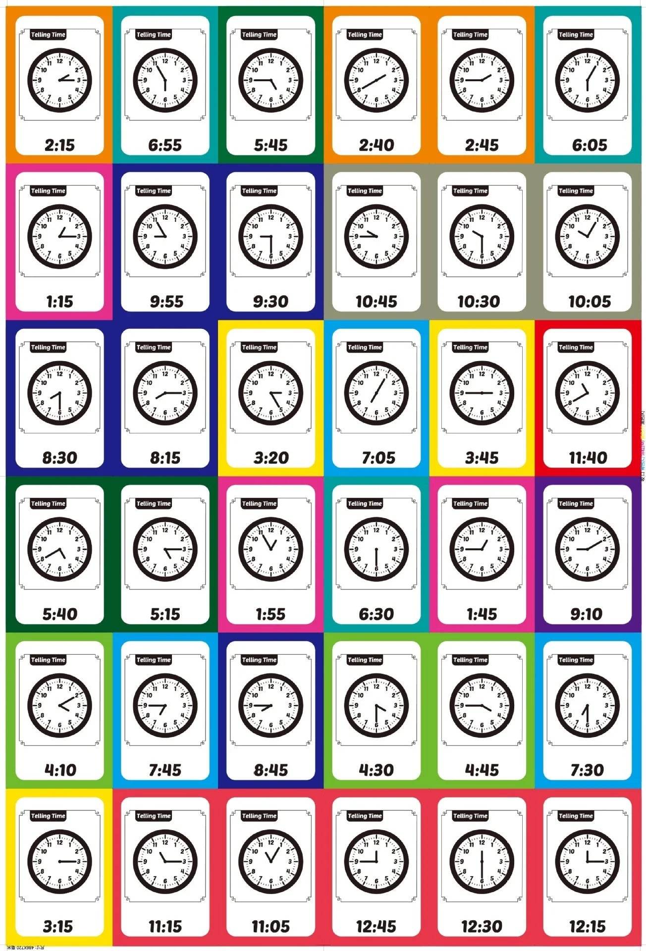 36Pcs Kids Cognition Card Shape Animal Color Teaching Baby English Learning Word Card Education Montessori Toys - ToylandEU