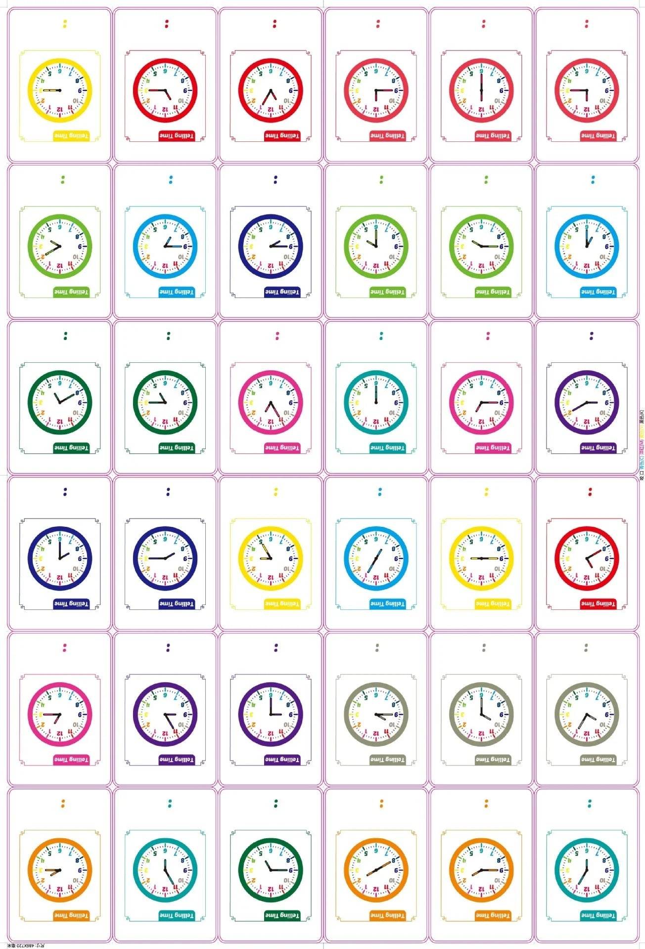 36Pcs Kids Cognition Card Shape Animal Color Teaching Baby English Learning Word Card Education Montessori Toys - ToylandEU