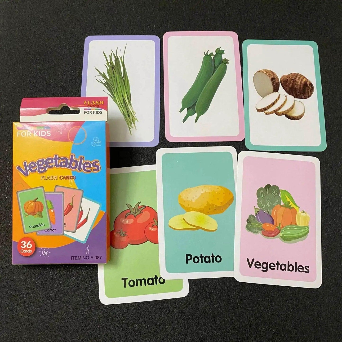  36 Pieces Children Cognition Cards Body Parts Animals Fruits Double Sided Flashcards Montessori -  ToylandEU™