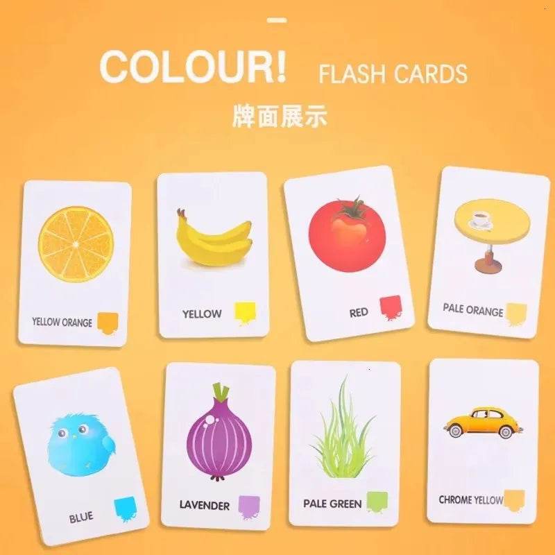 36pcs Children Cognition Cards Body Parts Animal Fruits Double Side Flashcards Montessori Baby Kids Early Educational Toys Gifts - ToylandEU