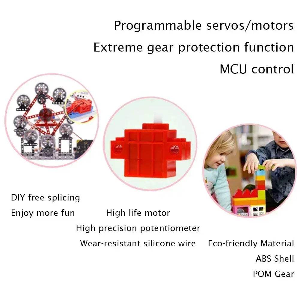 360 Degree Programmable Servo Motor for LEGO and Microbit - ToylandEU