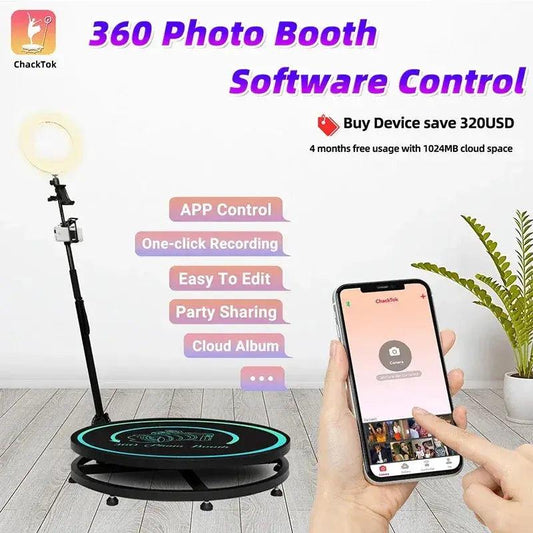  360 Photo Booth Remote App Control Logo Customization -  ToylandEU™