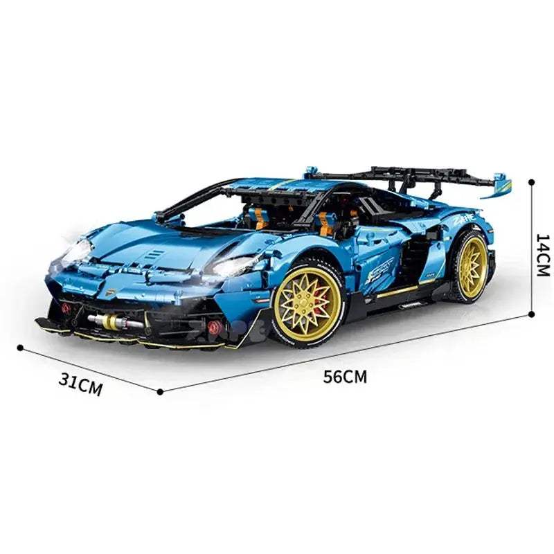 3655 Pieces 1x8 RC Supercar Building Blocks Set for Kids - ToylandEU