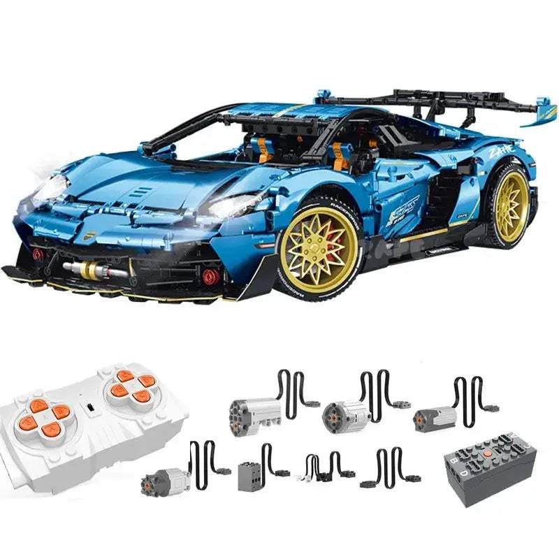 3655 Pieces 1x8 RC Supercar Building Blocks Set for Kids - ToylandEU