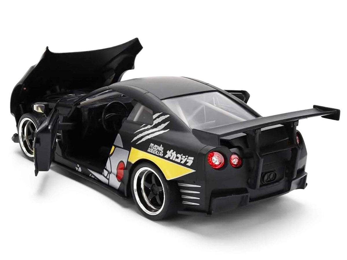 2009 Nissan GT-R (R35) Ben Sopra Matt Black | 1/24 Diecast Model Car | Jada | Mechagodzilla Series