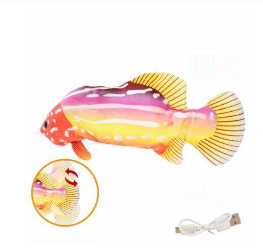 Electric Jumping Fish Cat Toy | USB, Touch Sensor