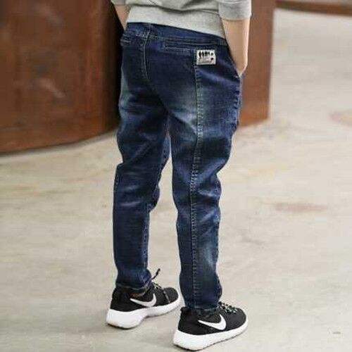 Boys' Letter Denim Trousers | Sizes 110-150 cm