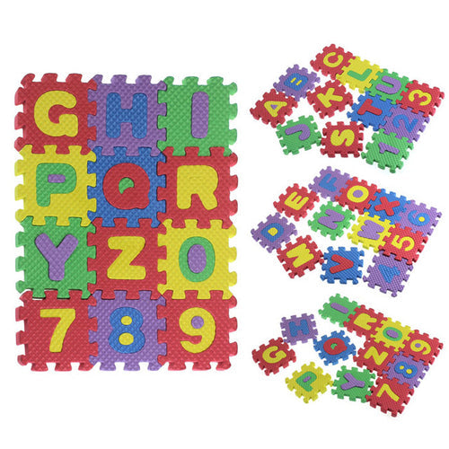 36-Piece Mini Alphabet and Number Foam Puzzle Mat for Babies and Children ToylandEU.com Toyland EU