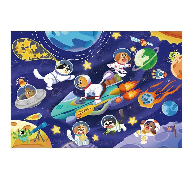36pcs Carrying Jigsaw Puzzle Children Paper Large Pieces Puzzle - ToylandEU