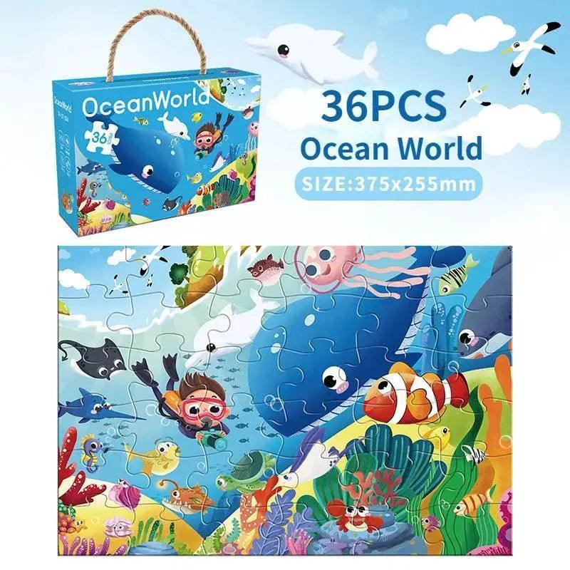  36pcs Carrying Jigsaw Puzzle Gift for Children 3-6 Years -  ToylandEU™