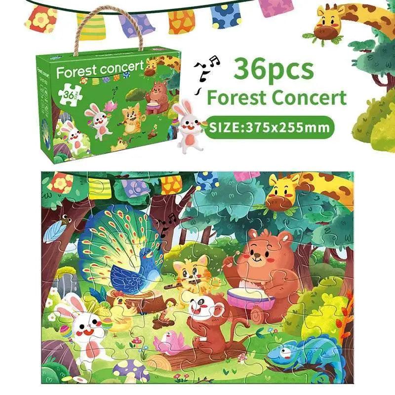  36pcs Carrying Jigsaw Puzzle Gift for Children 3-6 Years -  ToylandEU™