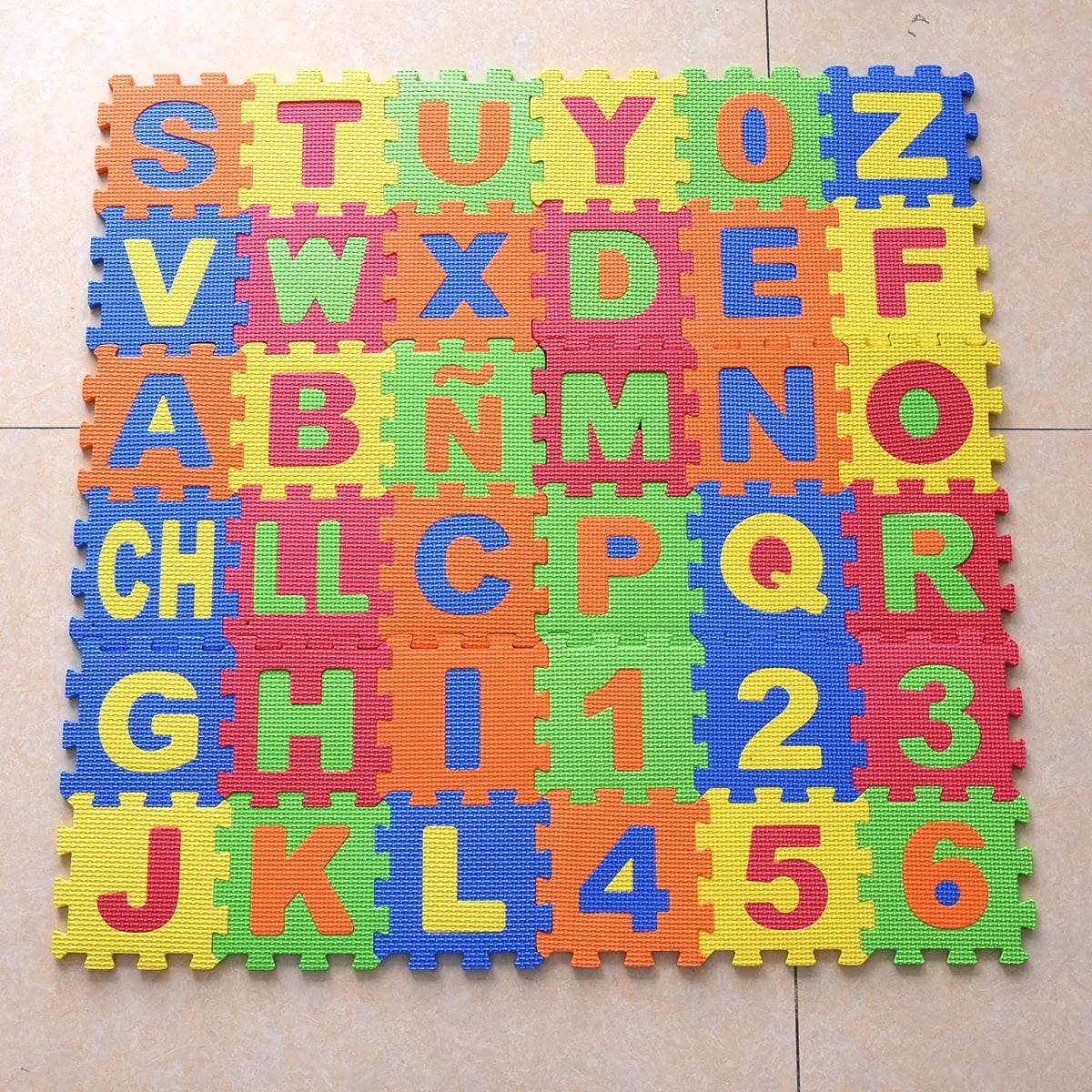 36pcs/Pack 14cm Big Mats Children EVA Foam Alphabet Numbers - ToylandEU