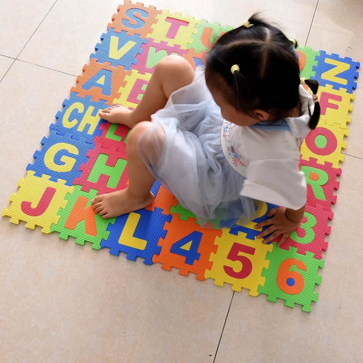 36pcs/Pack 14cm Big Mats Children EVA Foam Alphabet Numbers - ToylandEU
