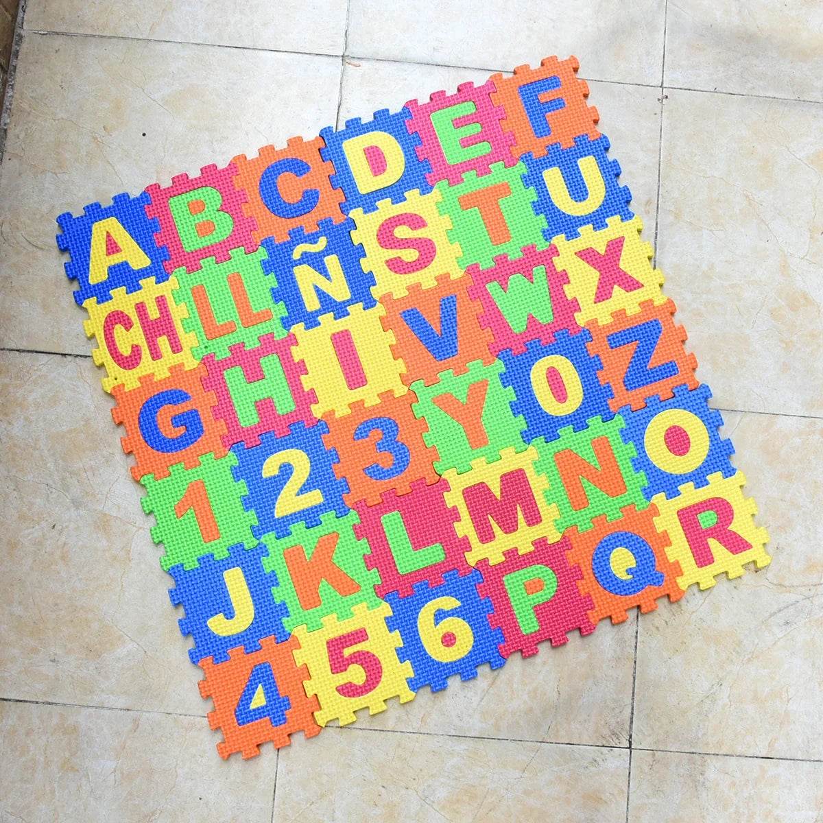 36pcs/Pack 14cm Big Mats Children EVA Foam Alphabet Numbers - ToylandEU